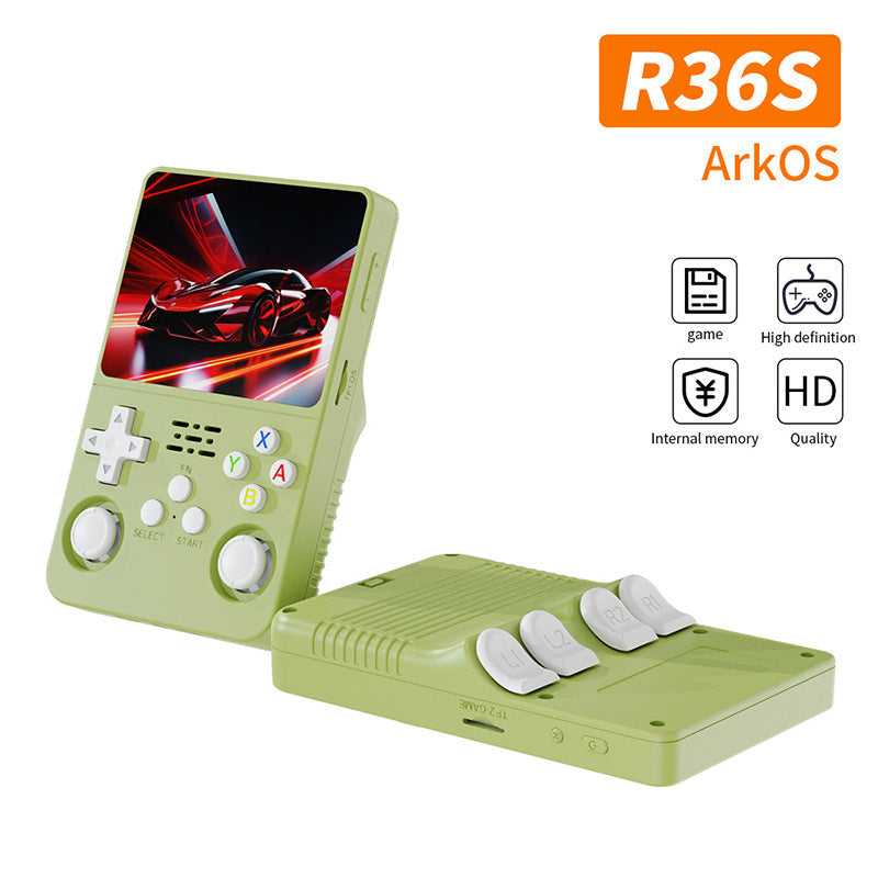 R36MAX Retro Handheld Video Game Console 3.5 Inch 64GB/128GB